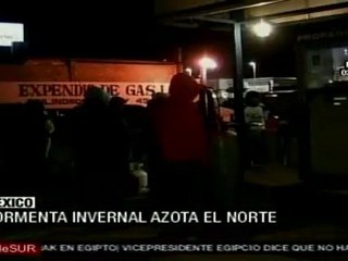 Tormenta invernal azota norte de México