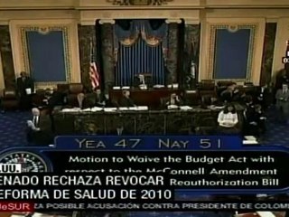 Senado de EE.UU. rechaza revocar reforma de salud 2010