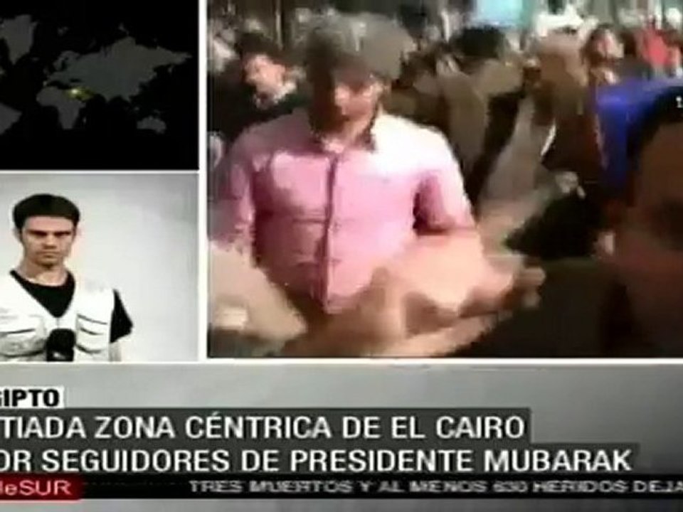 Opositores egipcios continuarán las protestas pese a los ataques de adeptos a Mubarak