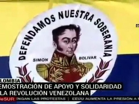 Manifestaciones de apoyo a la Revolución Bolivariana en Bolivia y Colombia