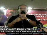 Argentina también celebran 12 años de Revolución Bolivariana