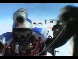 Skydiving over Antarctica