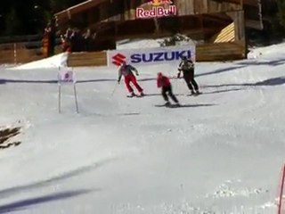 Freeski 6-cross competition in Austria - Red Bull Hütten Rallye