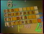 Génerique De L'emision Des Chifres Et Des Letres juin 1986 A2