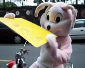 吳鳳當兔子祝福大家新年快樂, Cute Rabbit in Chinese Rabbit Year