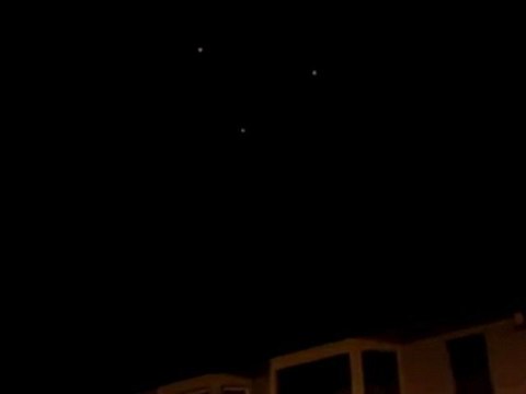 3 UFOs Sighted over Cardiff Wales Filmed 1st January 2011