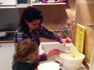 Le gâteau avec maman