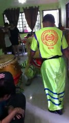 lion dance at ah yi hse:D