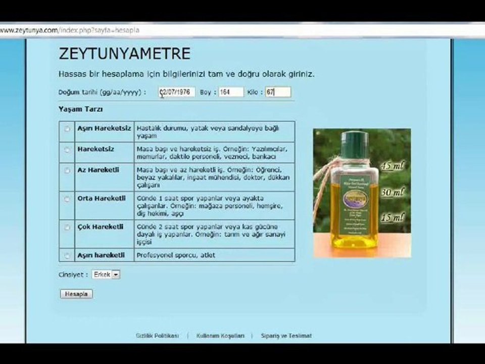 Günlük zeytinyağı ihtiyacı nasıl hesaplanır