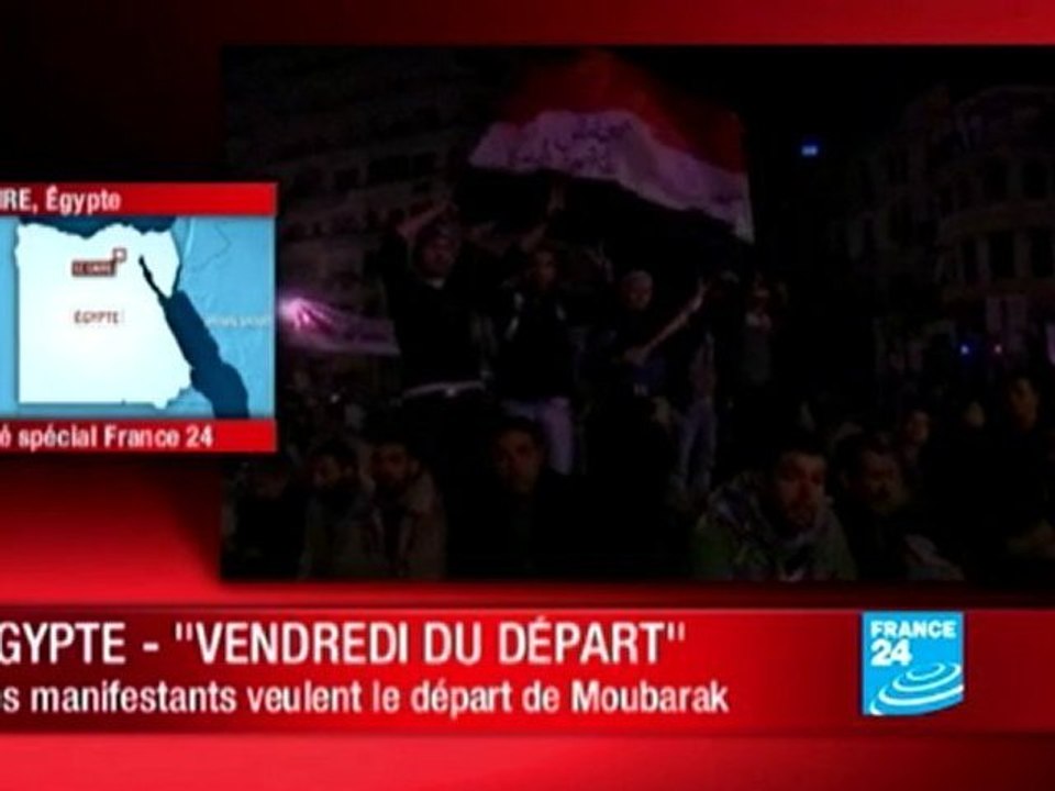 Egypte - jour du départ : Ils veulent le départ de Moubarak