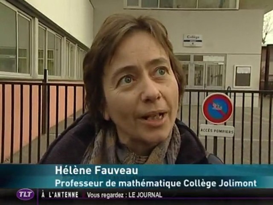 Manifestation devant le collège Jolimont