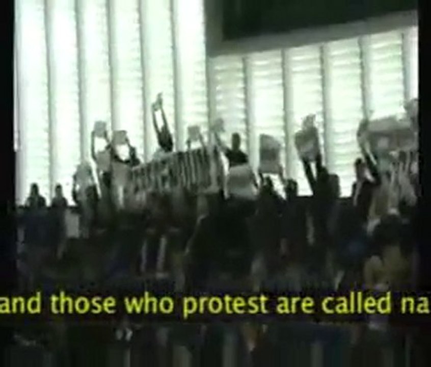 Révolte au Parlement Européen Strasbourg 12.12.2007