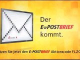EPOSTBRIEF Werbung - Aktionscode FLZCJE - Deutsche Post