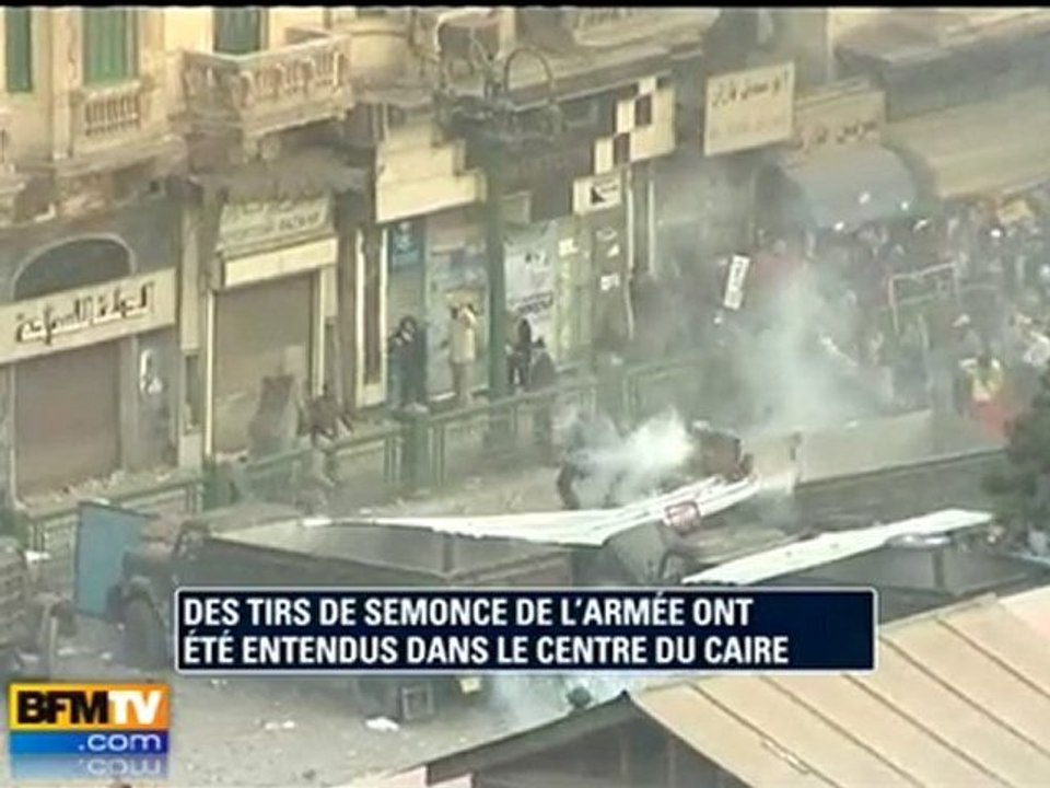Egypte : tirs de semonce de l’armée au Caire