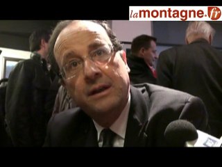 François Hollande en campagne à Clermont-Ferrand