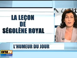 La leçon de Ségolène Royal