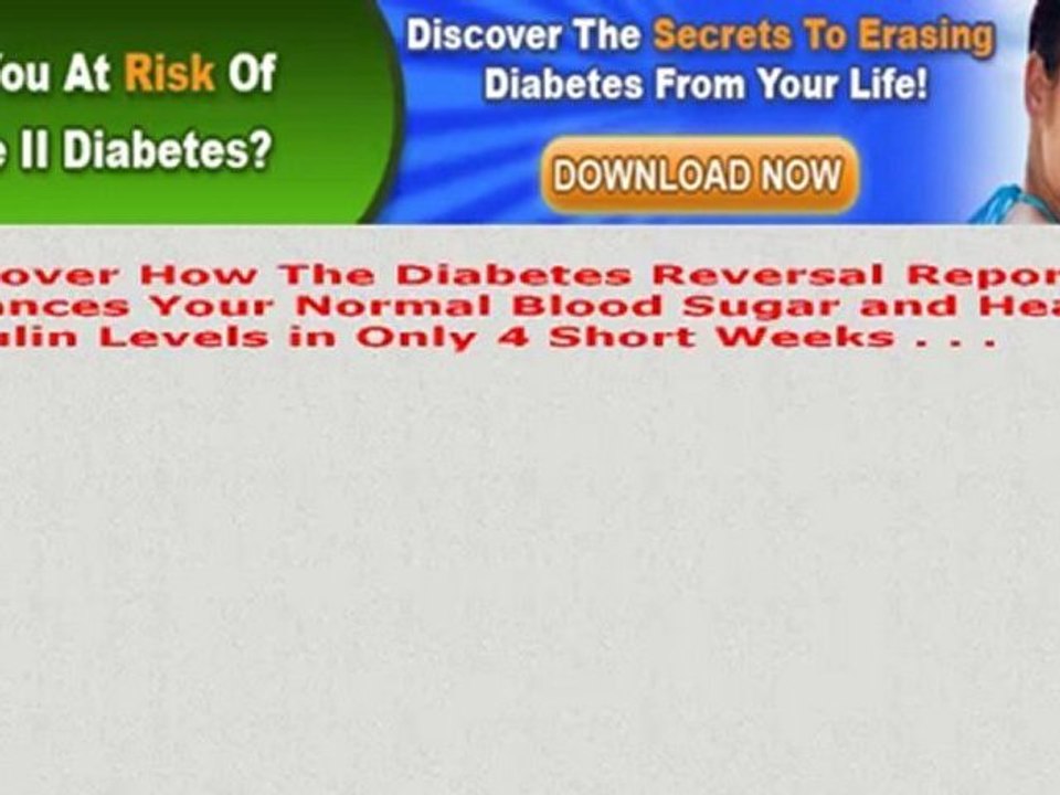 The Diabetes Reversal Report - Natural Diabetes Treatments