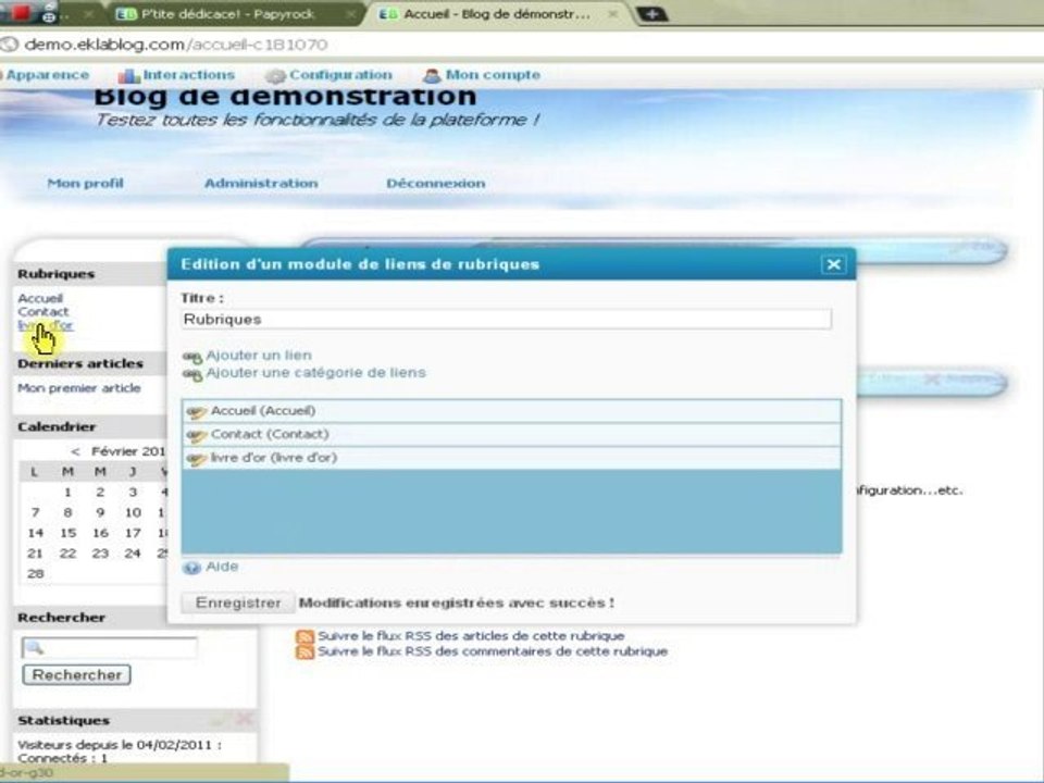 tutoriel - livre d'or Eklablog (.avi)