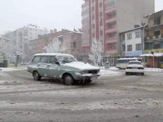 Seydişehir'de kar  başka güzel