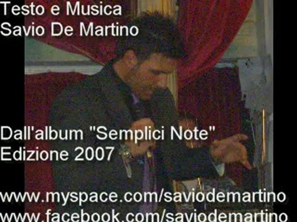 Savio De Martino -- L'ultima volta che ho amato