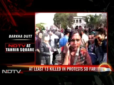 NDTV at Tahrir Square in Cairo