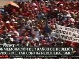 Venezuela conmemora 19 años de rebelión cívico-militar de febrero de 1992