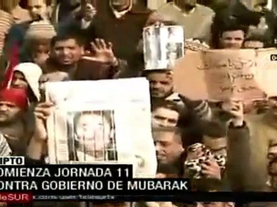 Inicia Jornada 11 contra Hosni Mubarak en Egipto