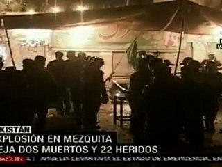 Explosión en mezquita deja dos muertos y 22 heridos