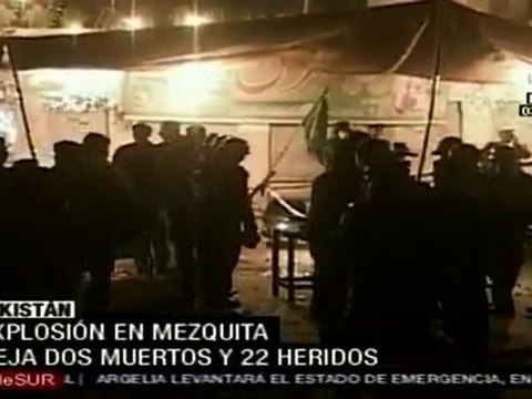 Explosión en mezquita deja dos muertos y 22 heridos