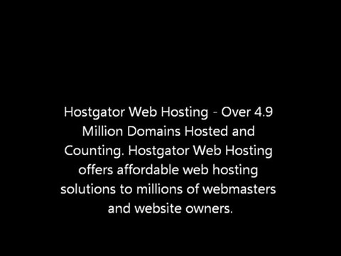 Hostgator Web Hosting Offers Reliable Web Hosting