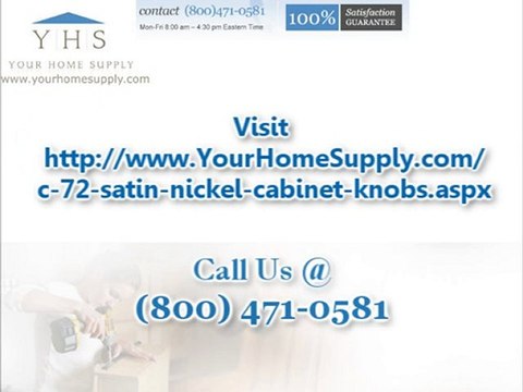 Elegant Satin Nickel Cabinet Knobs