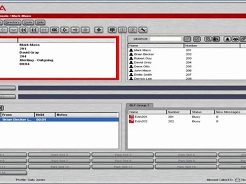 Making Call Announced Transfers in Avaya IP Office SoftConso