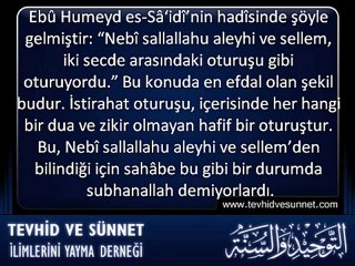 NAMAZ ◆ Namazda İstirahat Celsesi Ne Demektir ?