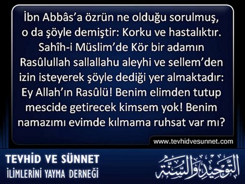 NAMAZ ◆ Cemaatle Namaz Kılmayana Nasihat