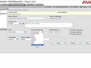 Running A Calls Details Report in Avaya IP Office Customer C