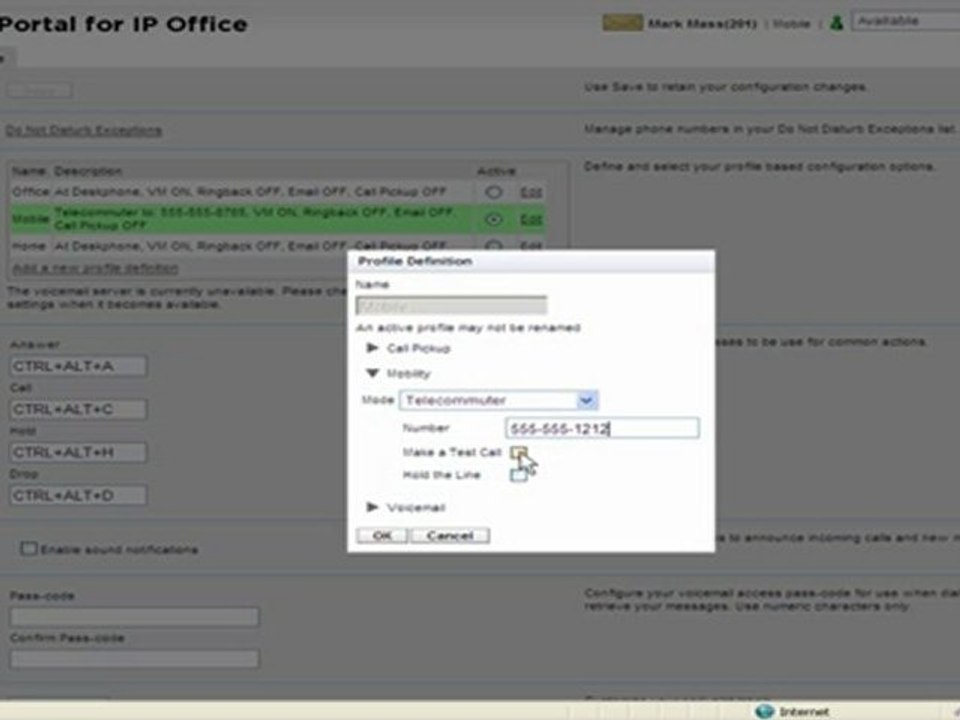 Using Telecommuter Mode In Avaya OneX Portal For IP Office