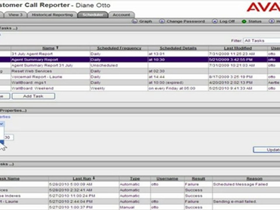 Scheduling A Report in Avaya IP Office Customer Call Reporte