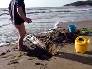 noé fait un port à la plage