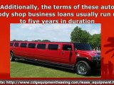 Auto Body Shop Used Equipment Commercial Business Financing