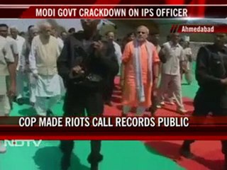 Modi govt issues notice to cop over Gujarat riots