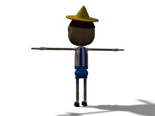 pinocchio de shrek 3D blender