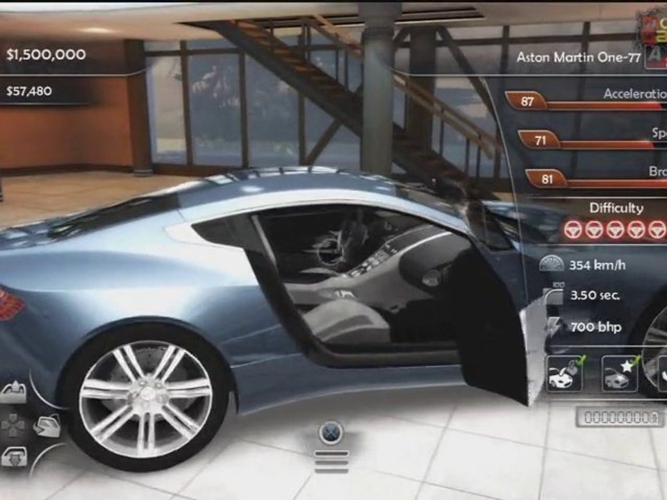 Test Drive Unlimited 2 PS3 - Aston Martin Showroom