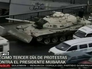 Suman 13 días consecutivos de protestas en Egipto