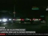 Cortes de electricidad dejan sin luz 8 estados brasileños
