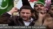 Habitantes pakistaníes en Cachemira se manifiestan contra India