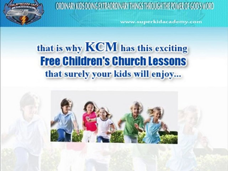 Fun Interactive Children Church Lesson Plan