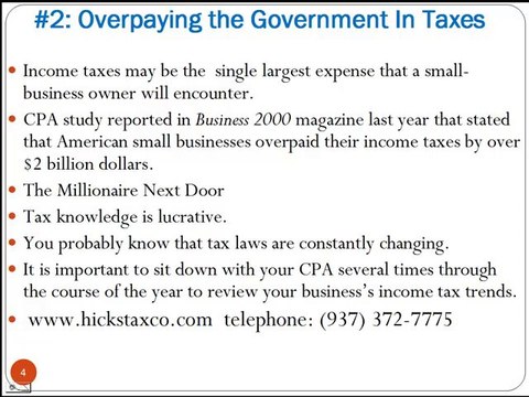 Xenia Accounting Firm Advice For Paying Less In Taxes