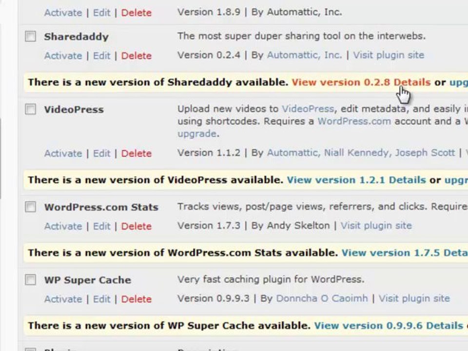 How to Upgrade or Update WordPress Plugins