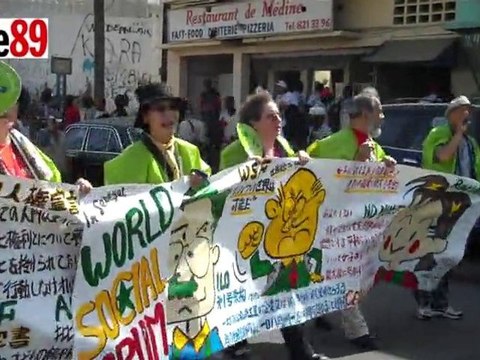 Marche de lancement du Forum social mondial 2011 à Dakar