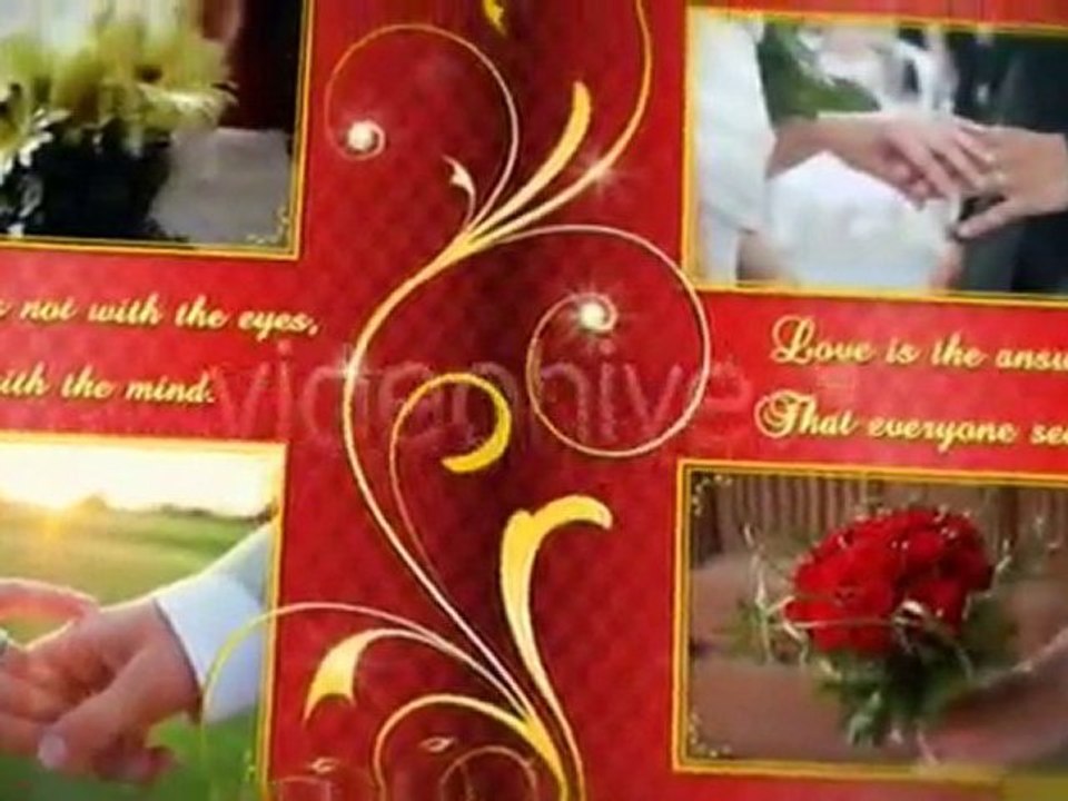 After Effects project Wedding Album Gold flourish